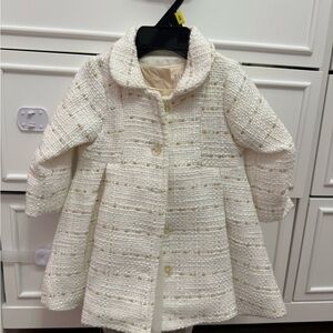 Elegant Cream Kids Coat